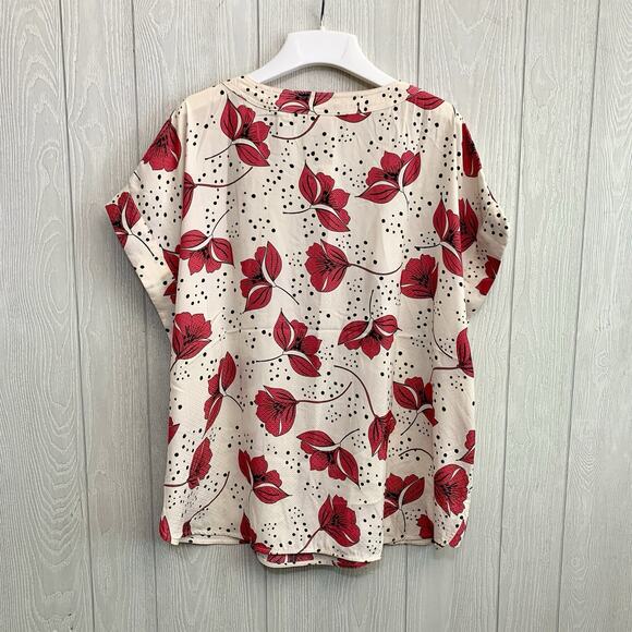 CAbi Boxy Top Whimsy Print Pink Floral XL NWT - Picture 7 of 8
